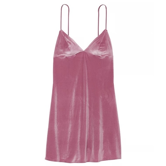 Victoria’s Secret Pink Slip Velvet Velour Dress Size small Valentines Day - Picture 3 of 7